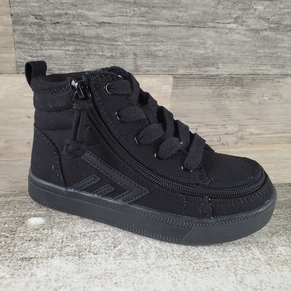 Billy Footwear Classic D|R High Top Kids Shoes 12 M Black Wraparound Zipper